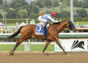 Muth wins the San Vicente Stakes (G2) at Santa Anita Park