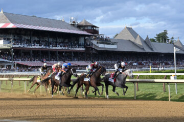 Dornoch wins the Belmont S. (G1) during Belmont at Saratoga.