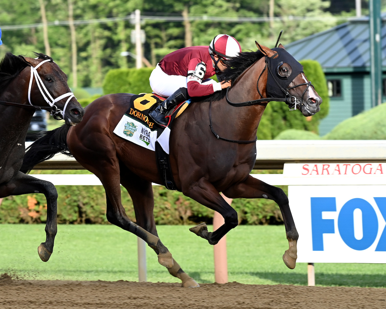 Dornoch wins the Belmont S. (G1) during Belmont at Saratoga