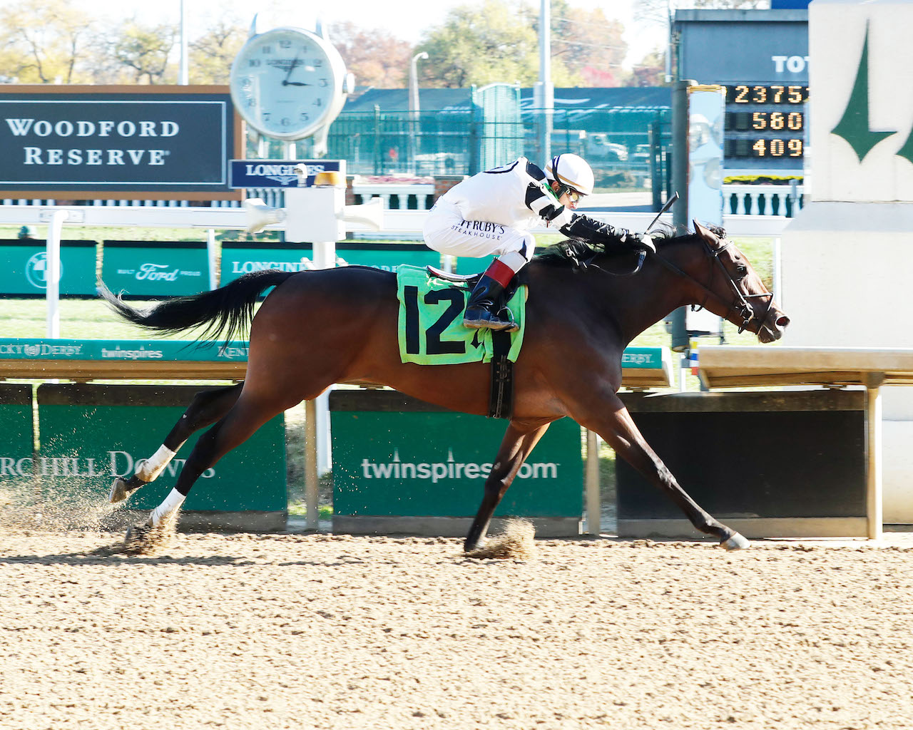 Twirl Around wins at Churchill Downs