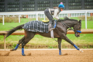 Filoso training at Churchill Downs