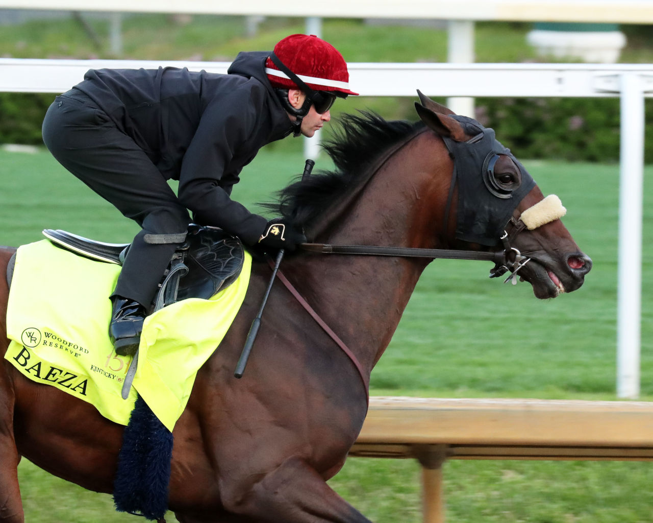 Baeza trains for the Kentucky Derby