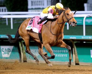 Mink's Palace wins the Roelena at Churchill Downs. 