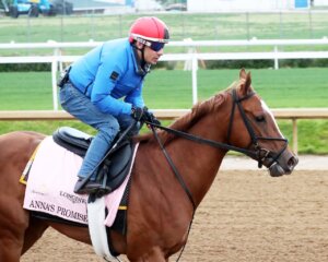 Anna's Promise working out at Churchill Downs. 
