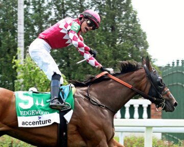 Nitrogen wins the Edgewood at Churchill Downs.