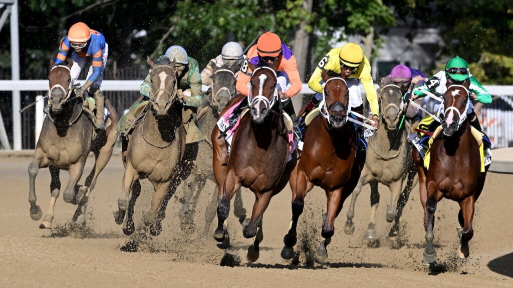 Tommy Jo wins the Spinaway Stakes at Saratoga.
