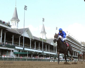 Immersive wins the Seneca Overnight Stakes at Churchill Downs.