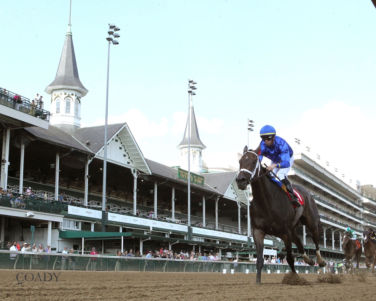 Immersive wins the Seneca Overnight Stakes at Churchill Downs.