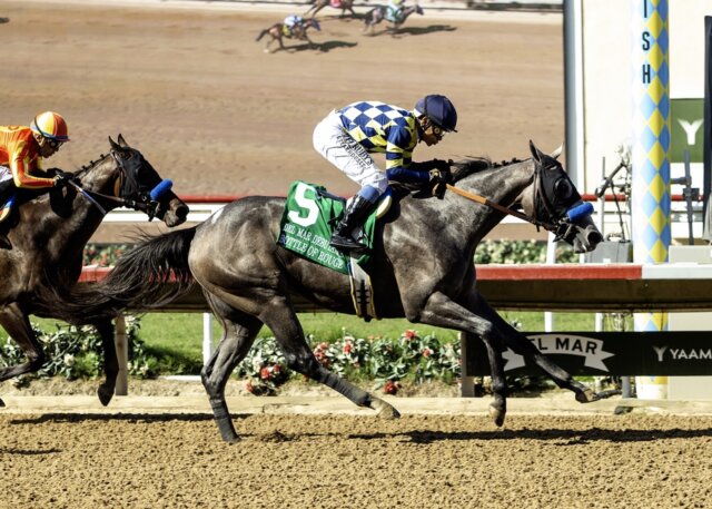 Bottle of Rouge wins the Del Mar Debutante at Del Mar.