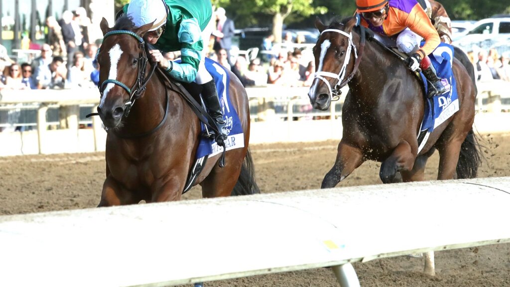 Percy's Bar crossed the wire first in the Alcibiades, but Tommy Jo was awarded the win via disqualification