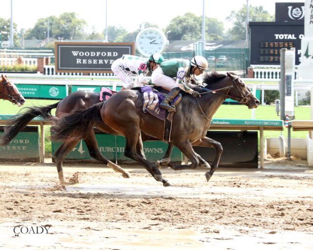 Very Connected wins at Churchill Downs.
