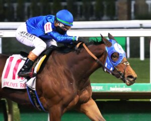 Bella Ballerina wins the Golden Rod (G2) at Churchill Downs.