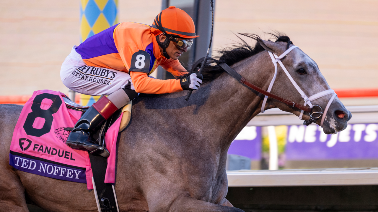 Ted Noffey wins the Breeders' Cup Juvenile at Del Mar 2025 (Photo by Horsesphotos.com)