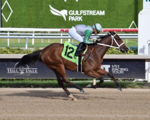 Mythical wins the Florida Sire Stakes My Dear Girl.
