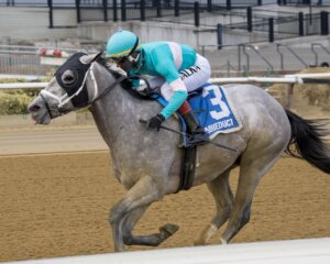 My World wins the Jerome Stakes at Aqueduct.