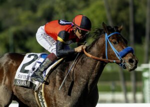 So Happy wins the San Vicente Stakes at Santa Anita