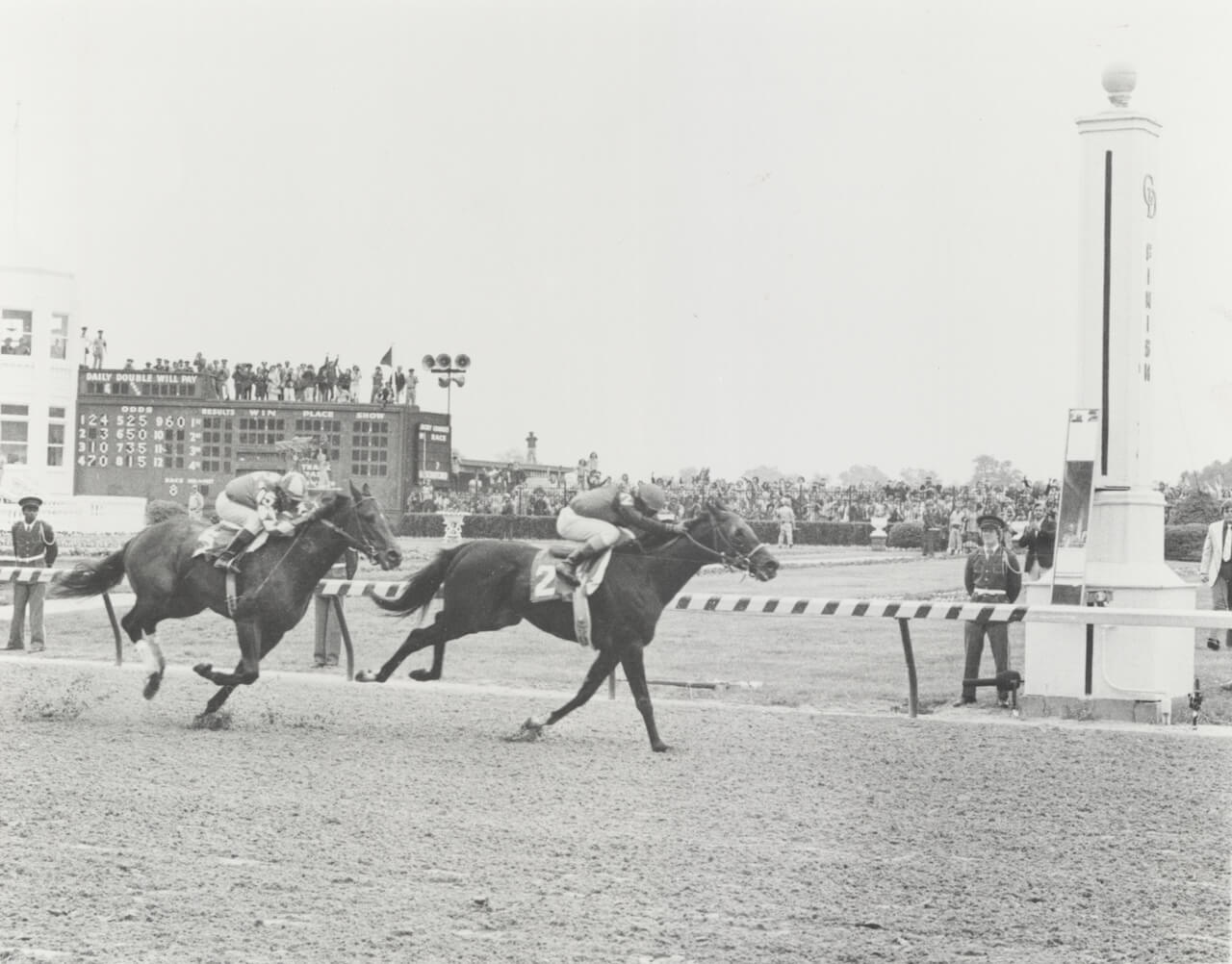 Bold Forbes, Angel Cordero Jr. up, winning the Kentucky Derby at Churchill Downs.