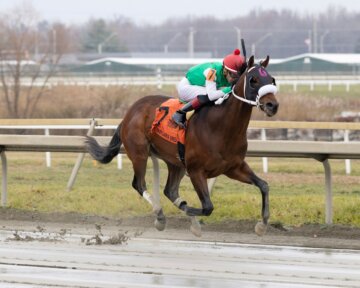 Mailata winning the Pennsylvania Nursery at Parx