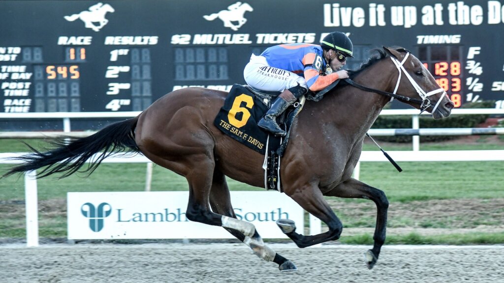 Renegade wins the Sam F. Davis Stakes at Tampa Bay Downs.