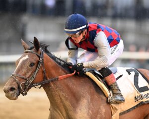 Always a Runner wins the Gazelle Stakes at Aqueduct.