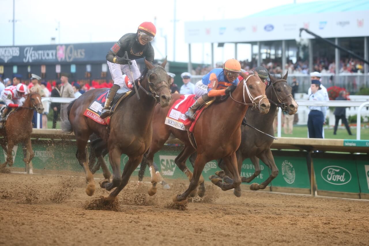 Golden Tempo wins the Kentucky Derby at Churchill Downs.