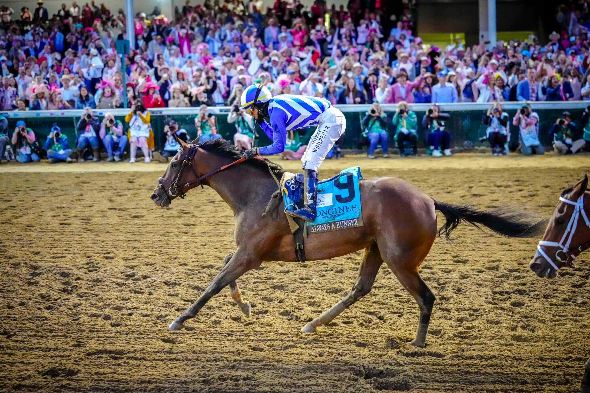 Always A Runner wins the 152nd Kentucky Oaks (Photo by Doug Beigie)