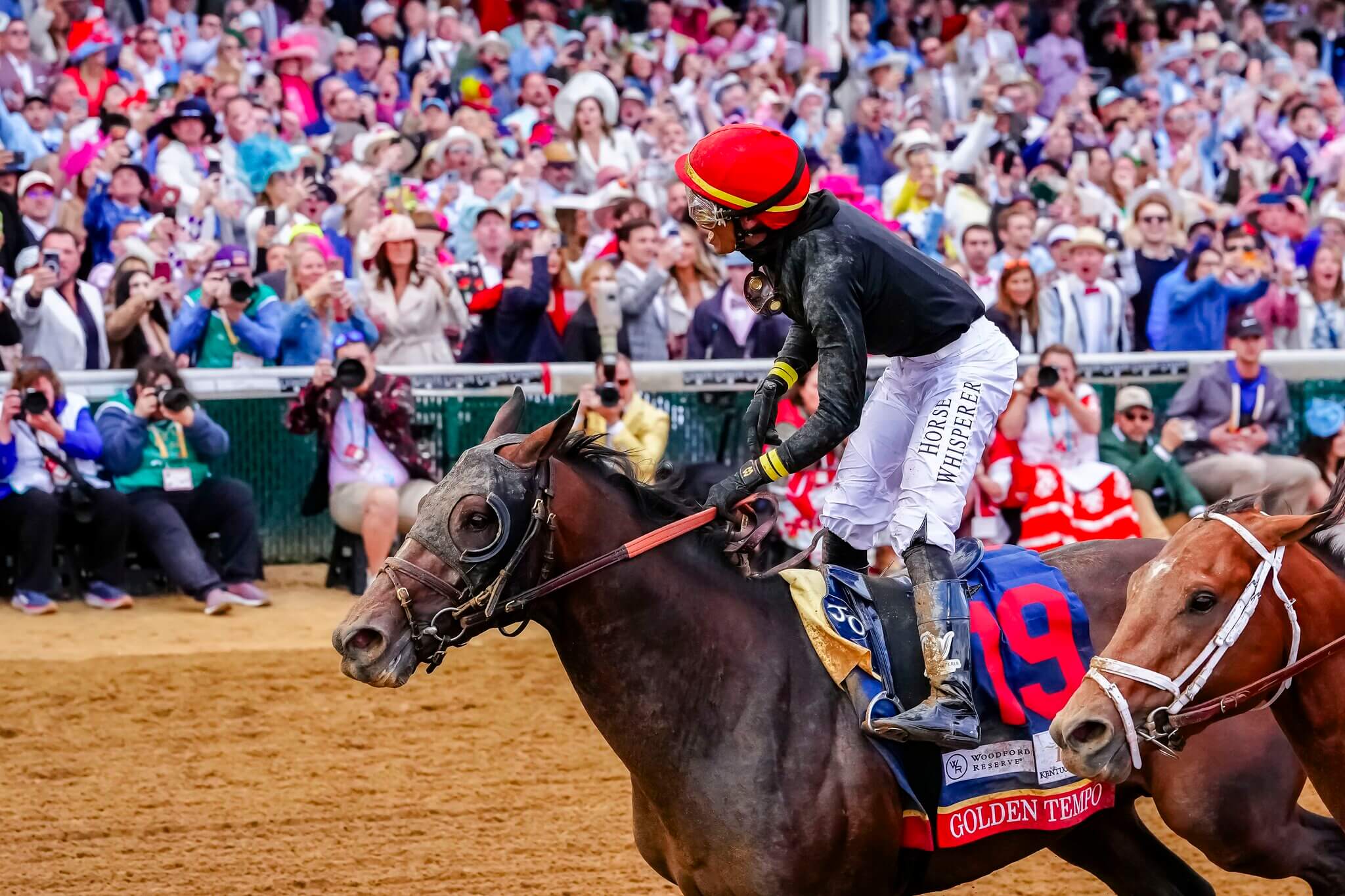 Golden Tempo wins the 152nd Kentucky Derby (Photo by Doug Beigie)
