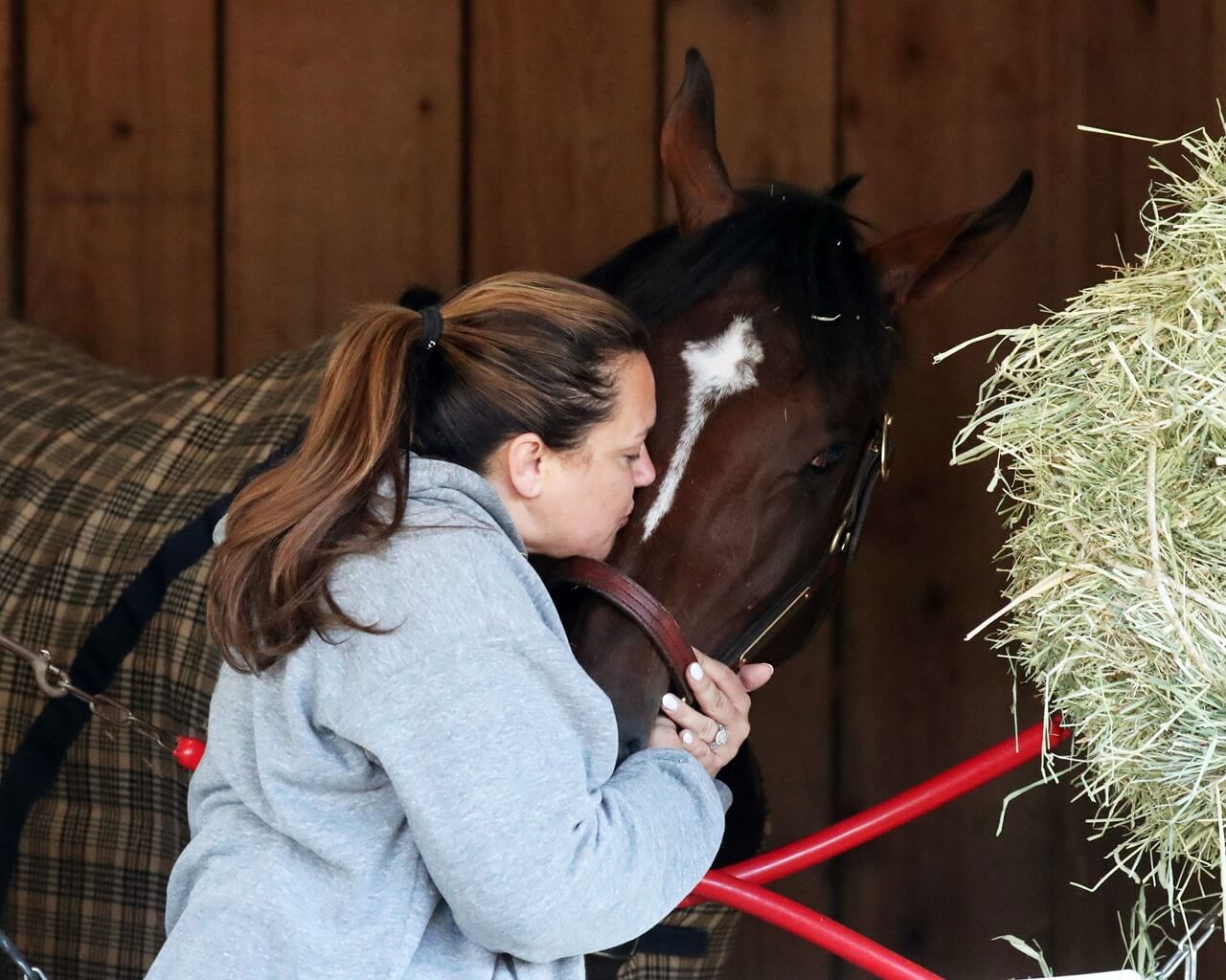 Cherie DeVaux and Golden Tempo share a moment