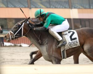 Ivy Girl wins the Main Line Stakes at Parx Racing.