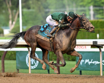Golden Tempo wins the Belmont (G1) at Saratoga.