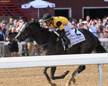 Counting Stars wins the Acorn Stakes at Saratoga.
