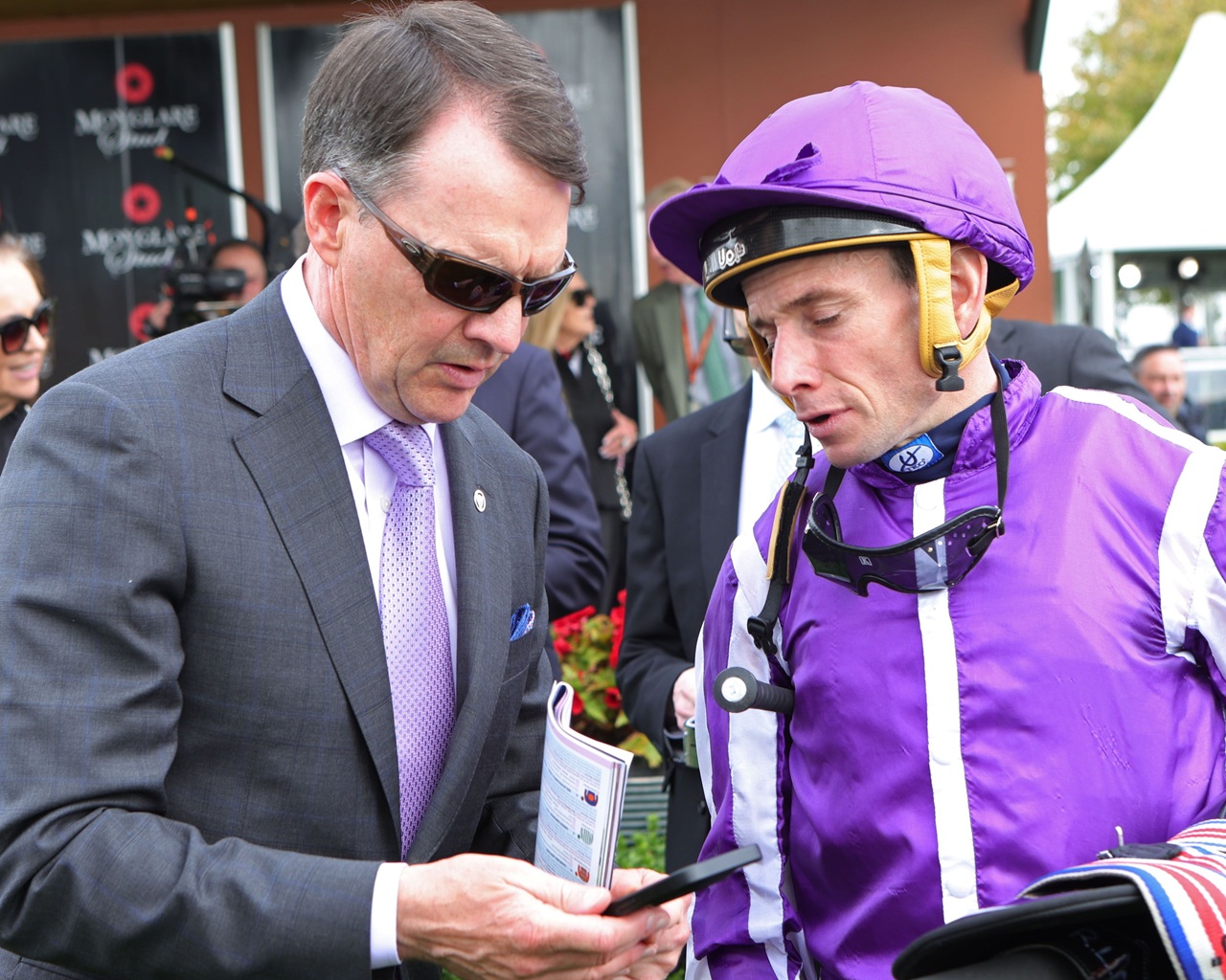 Aidan O'Brien and Ryan Moore at the 2026 Irish Champions Festival