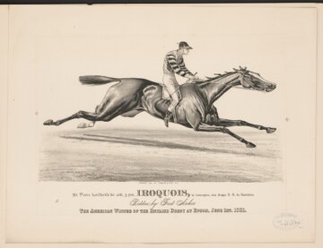 Iroquois portrayed in a lithograph by Currier & Ives