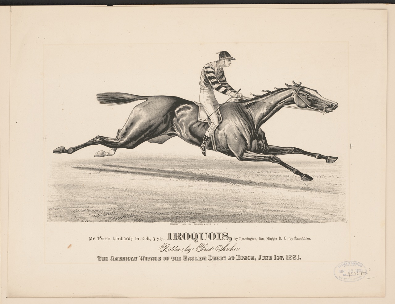 Iroquois portrayed in a lithograph by Currier & Ives