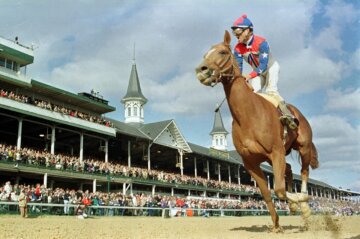 French superstar Arazi romps in the 1991 Breeders' Cup Juvenile (G1) at Churchill Downs