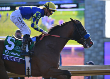Hughes wins the Breeders' Cup Juvenile (G1) at Keeneland.